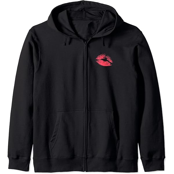 Amazon.com: COMFY CLUB kiss graphic Zip Hoodie : Clothing, Shoes